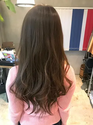 ロング カラー パーマ タカサキ ケイタのヘアスタイル