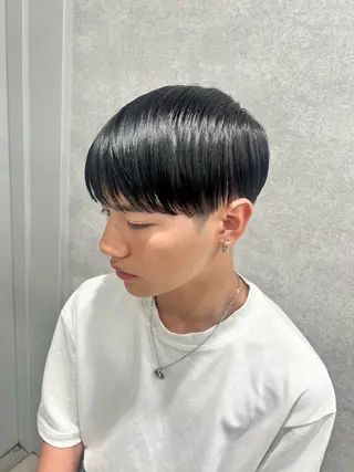 ショート カラー パーマ ヘアアレンジ メンズ 仕上がり満足度No. 1🔥BLUCK🔥のヘアスタイル