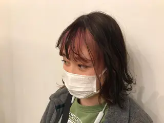 ショート カラー ヘアアレンジ 土屋 紗也果のヘアスタイル