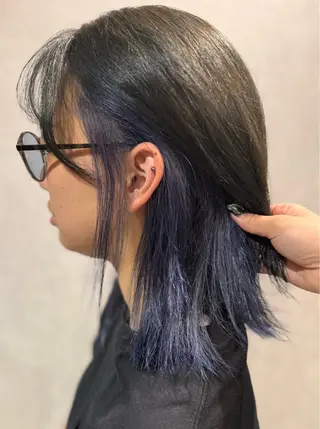 ミディアム カラー 艶カラー/ハイトーン /アレンジ/meiのヘアスタイル