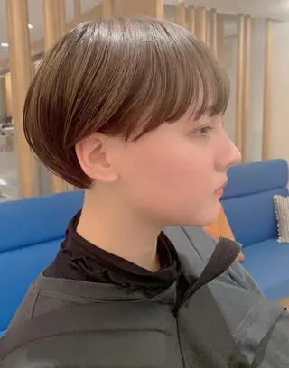 ショート ナガス カズアキのヘアスタイル