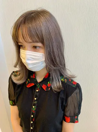 セミロング カラー 水戸内原🐜 メンズ郡司裕紀のヘアスタイル