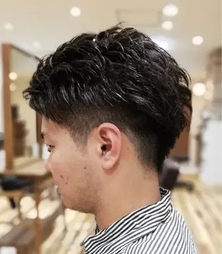 メンズ YASUHIRO グレージュ/メンズのヘアスタイル