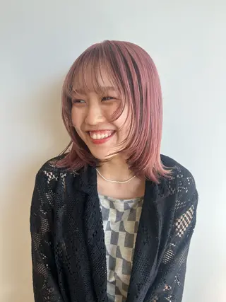 カラー 🎀暖色カラー/透明 感カラー/ひな🎀のヘアスタイル