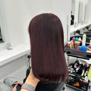 セミロング カラー ヘアアレンジ mai🍑暖色カラー /レイヤー💖のヘアスタイル