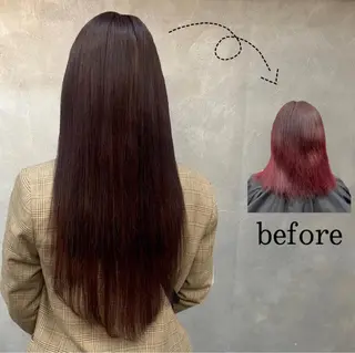 ロング ❤️‍🔥シールエク ＋カラー京❤️‍🔥のヘアスタイル