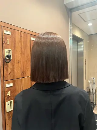 ミディアム カラー sayaka 透明感カラーのヘアスタイル