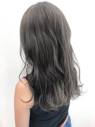 セミロング カラー パーマ ヘアアレンジ ブリーチカラー🔥 パーマ【佐々木凌平】のヘアスタイル