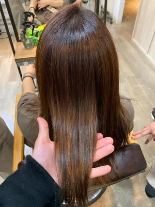 ロング メンズ縮毛矯正 ニュアンスパーマのヘアスタイル