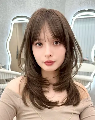 セミロング カラー ♥️似合わせボブ/ 縮毛矯正/大和田拓夢のヘアスタイル