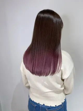 ミディアム カラー パーマ ヘアアレンジ 【公式】amble luxe池袋東口🩷のヘアスタイル