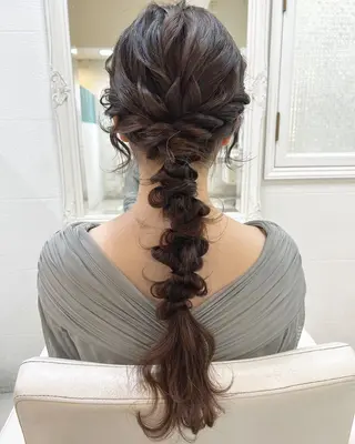 ロング ヘアアレンジ 透明感カラー🫧ヘア セット🫧松本菜月の眉毛・アイブロウイメージ