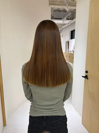 ロング 田中 樹奈のヘアスタイル