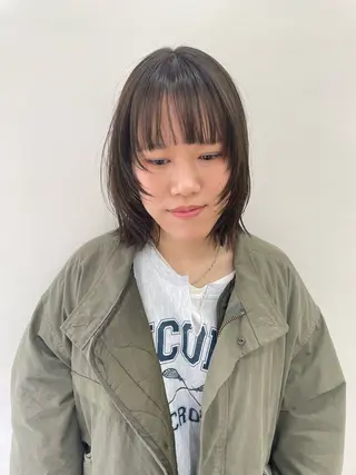 ミディアム カラー パーマ ヘアアレンジ メンズ tatsumi/ボブ ウルフ/レイヤーのヘアスタイル