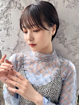 ショート 岡安優太 顔まわり似合せが得意のヘアスタイル