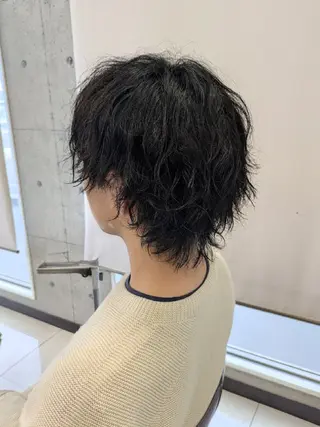 メンズ Yoko ブリーチカラーのヘアスタイル