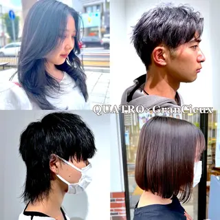 メンズ ミディアム 🎁毎月通える価格✨ QUATRO金子裕也のヘアスタイル