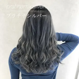 セミロング カラー 🦋シールエクステ /韓国/リアラ🦋のヘアスタイル