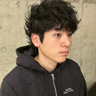 メンズ 瑠己杏 :ボブ/ ハイトーンワンカラーのヘアスタイル