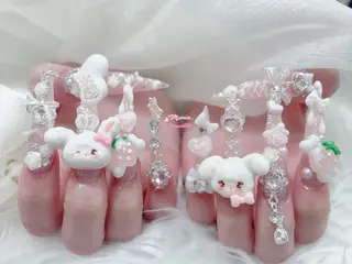 ネイル MoMoA Nail ネイル長さ出し専門店のネイルデザイン