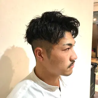 ショート パーマ メンズ 中村 玲美のヘアスタイル