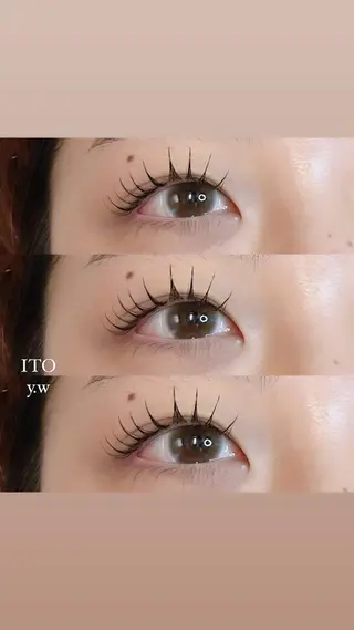 マツエク・マツパ ITO  渡邉柚花 /束感/眉毛のマツエク・マツパデザイン