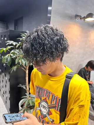 ショート パーマ メンズ 【メンズサロン】 BLUCK 横浜のヘアスタイル