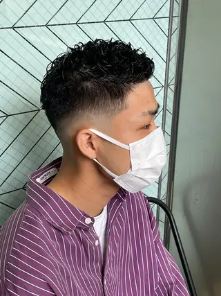 パーマ メンズ 渋谷/フェード/ 國分 翔のヘアスタイル