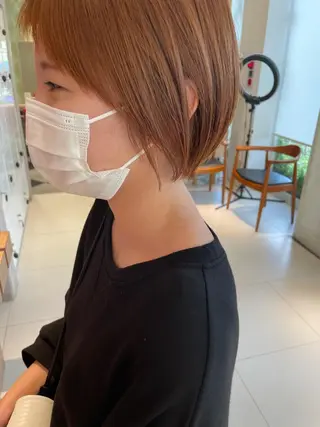 ショート カラー 鶴岡で縮毛矯正なら お任せ！ハヤシナオミのヘアスタイル