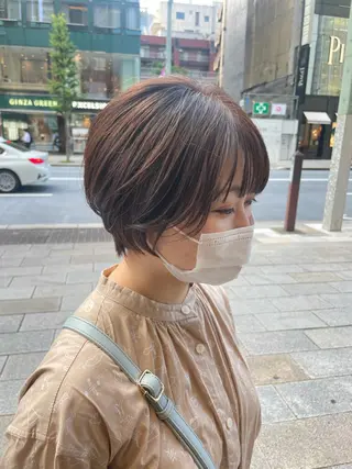 ショート かねやす ゆなのヘアスタイル