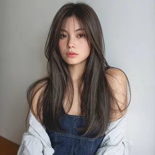 ロング カラー 🌈髪質改善💕 縮毛矯正✨青木まで✨のヘアスタイル