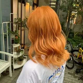 ミディアム カラー ハイトーンレイヤー 吉祥寺/nana🎀のヘアスタイル