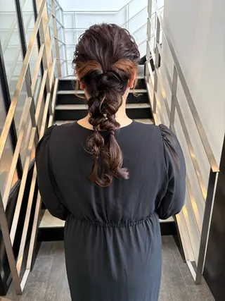 ロング ヘアアレンジ mao | 柔らか艶カラー🫧のヘアスタイル