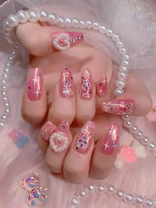 ネイル 3Dアートネイル💗 都築レナのネイルデザイン