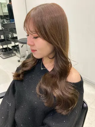 カラー 💖ブリーチなし透明 感💖ASAHIのヘアスタイル