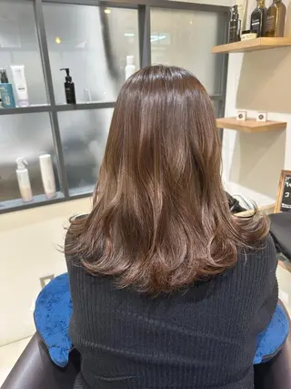 ミディアム カラー 宮澤 タケル ミディアムヘアのヘアスタイル