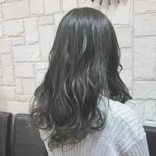 セミロング カラー Lall  You 大阪所属・🥛洒落髪小顔cut なら龍崎🥛のヘアスタイル