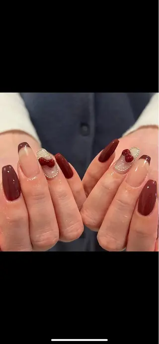 ネイル honoka ガーリーネイル໒꒱のネイルデザイン