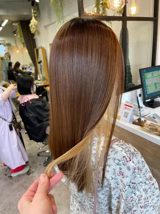 ロング レイン🌏🌱 似合わせ/ハイトーンのヘアスタイル
