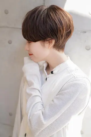 ショート カラー 岡安優太 顔まわり似合せが得意のヘアスタイル