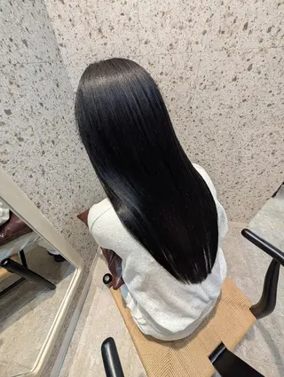 ロング カラー 髪質改善.縮毛矯正 ×韓国ヘアyukiのヘアスタイル