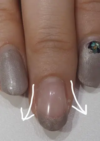 ショート カラー ネイル ネイルアーティスト アリスのネイルデザイン