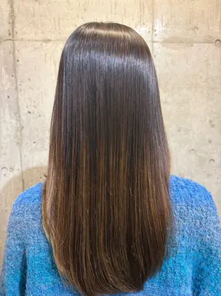ロング 髪質改善/色持ち カラー坂田のヘアスタイル