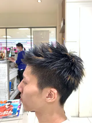 メンズ MODEks eau 佐藤優志のヘアスタイル