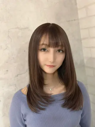 ロング カラー レイヤー/ウルフ ハイトーンhiroのヘアスタイル