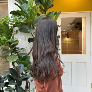 ロング カラー LOVESTOIKE 井上つぐみ/透明感のヘアスタイル