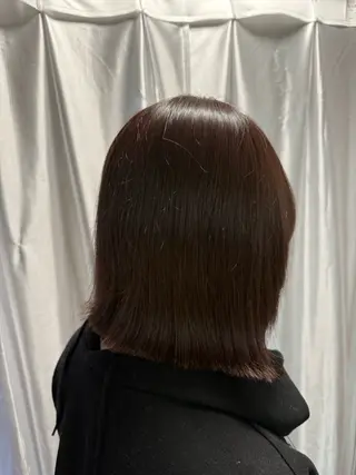 ミディアム カラー ミキ美容室 マコのヘアスタイル