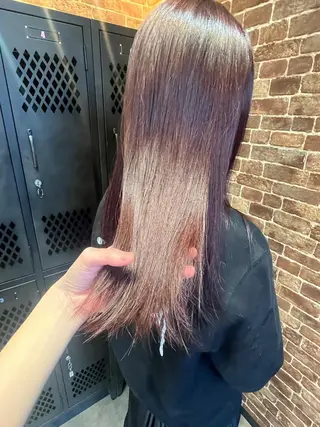 ミディアム カラー パーマ ヘアアレンジ メンズ キッズ ネイル マツエク・マツパ アイブロウ 久木原 ゆりのヘアスタイル