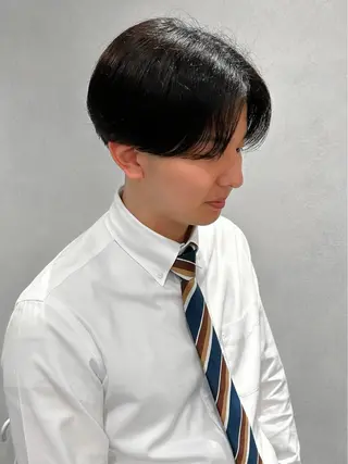 メンズ 艶透明感カラー/ ルーズパーマ/田中のヘアスタイル