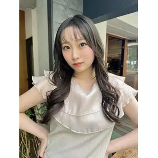 セミロング Rubikなかもず タケウチのヘアスタイル